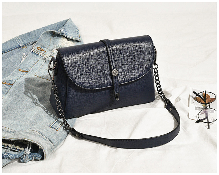 Fashion Blue Square Shape Decorated Shoulder Bag,Shoulder bags