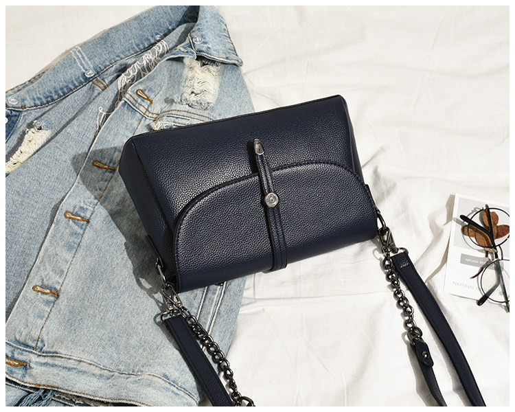 Fashion Blue Square Shape Decorated Shoulder Bag,Shoulder bags