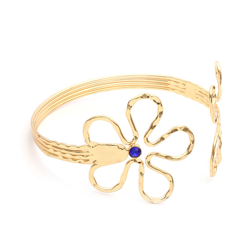 Fashion Gold Color Flower Shape Decorated Arm Chain,Fashion Bangles