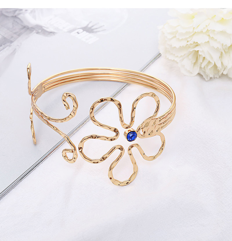 Fashion Gold Color Flower Shape Decorated Arm Chain,Fashion Bangles