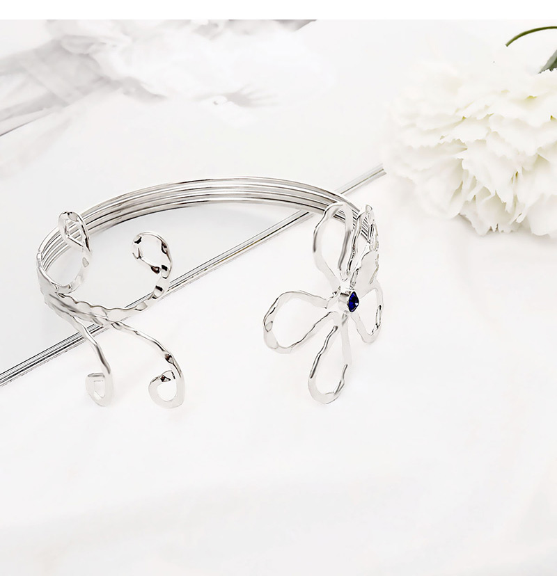 Fashion Silver Color Flower Shape Decorated Arm Chain,Fashion Bangles