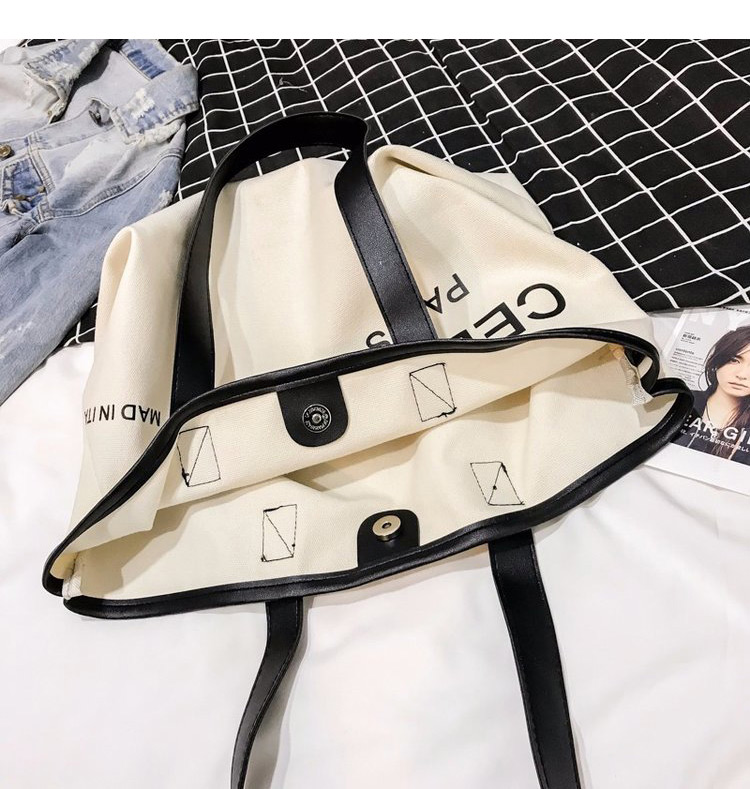 Fashion White Letter Pattern Decorated Handbag (2 Pcs ),Messenger bags