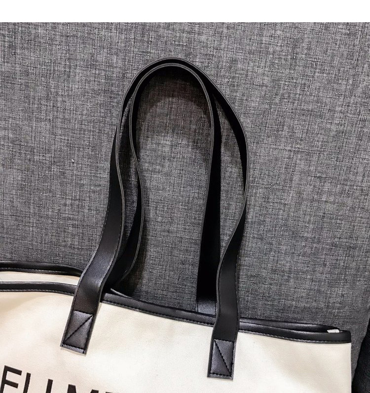 Fashion Khaki Letter Pattern Decorated Handbag (2 Pcs ),Messenger bags