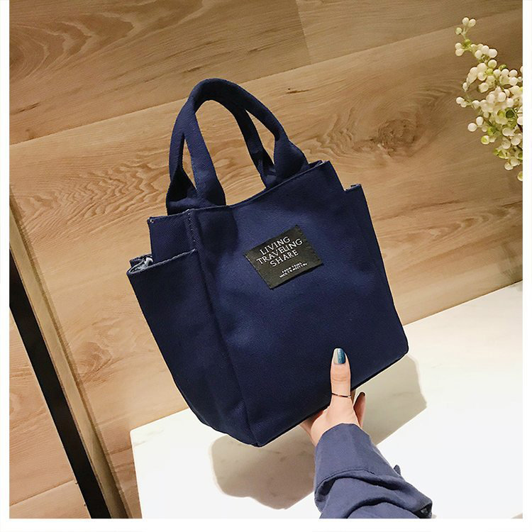 Fashion Blue Letter Pattern Decorated Handbag,Handbags