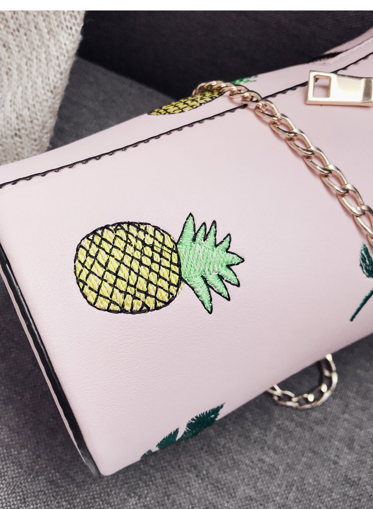 Fashion Khaki Pineapple Pattern Decorated Shoulder Bag,Shoulder bags