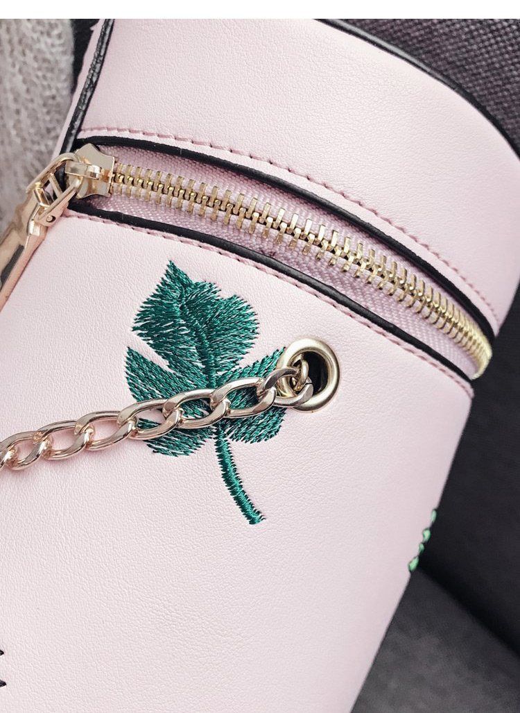 Fashion Pink Pineapple Pattern Decorated Shoulder Bag,Shoulder bags
