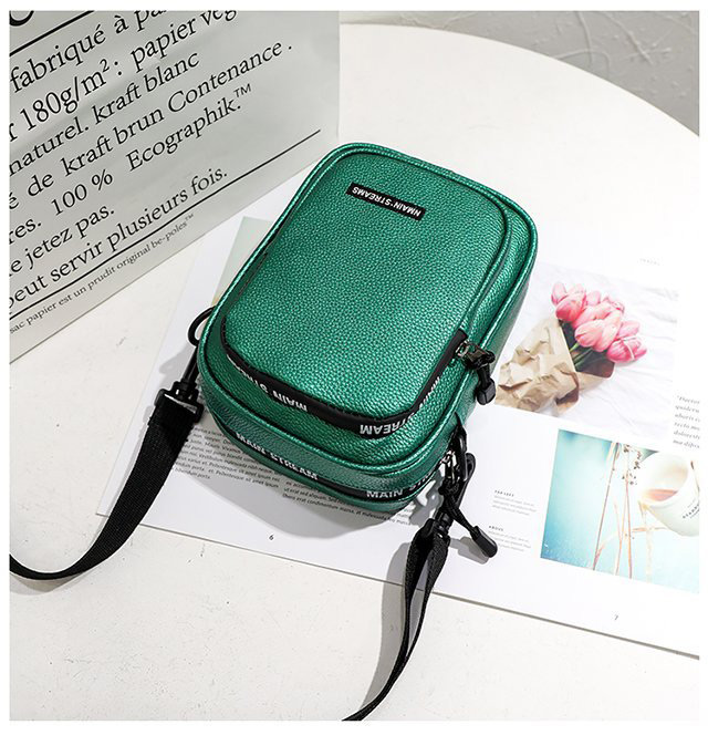 Fashion Green Letter Pattern Decorated Shoulder Bag,Shoulder bags