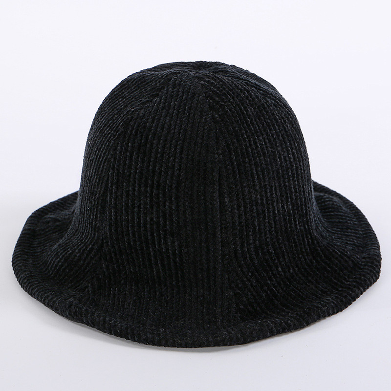 Simple Black Pure Color Decorated Hat,Beanies&Others