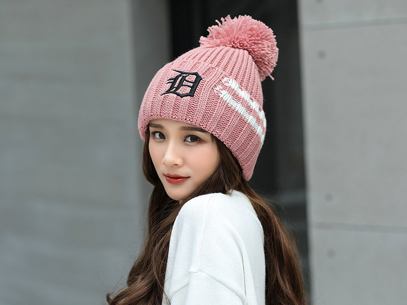 Fashion Claret Red Letter Pattern Decorated Hat,Knitting Wool Hats