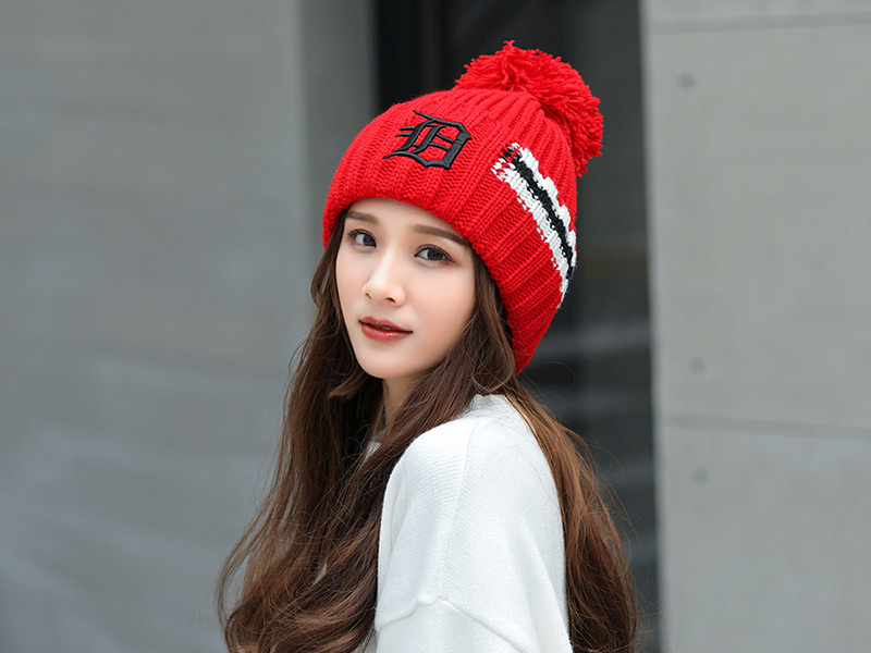 Fashion Beige Letter Pattern Decorated Hat,Knitting Wool Hats