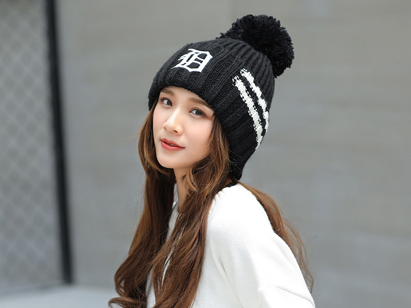 Fashion Beige Letter Pattern Decorated Hat,Knitting Wool Hats
