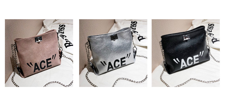 Fashion Silver Color Letter Pattern Decorated Shoulder Bag,Shoulder bags