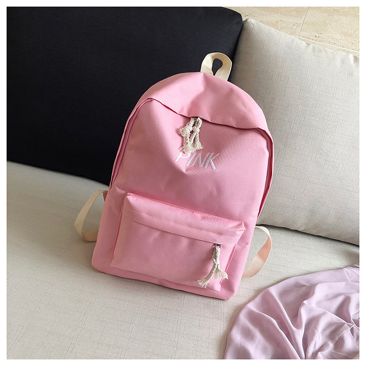Fashion Purple Letter Pattern Decorated Backpack,Backpack