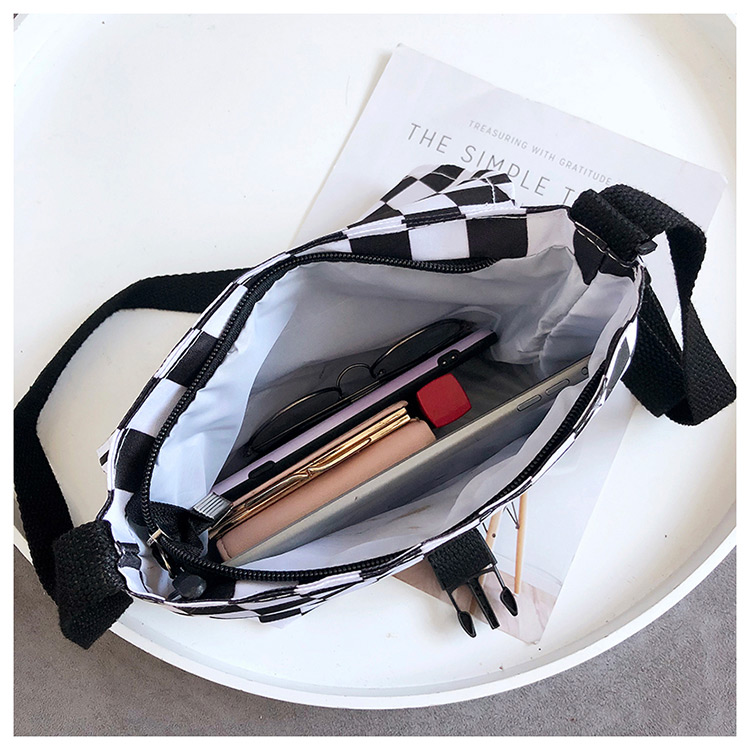 Fashion Black Zipper Decorated Shoulder Bag,Shoulder bags