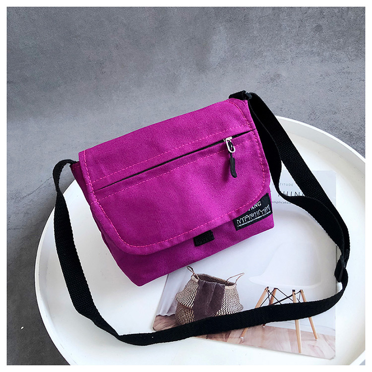 Fashion Purple Zipper Decorated Shoulder Bag,Shoulder bags