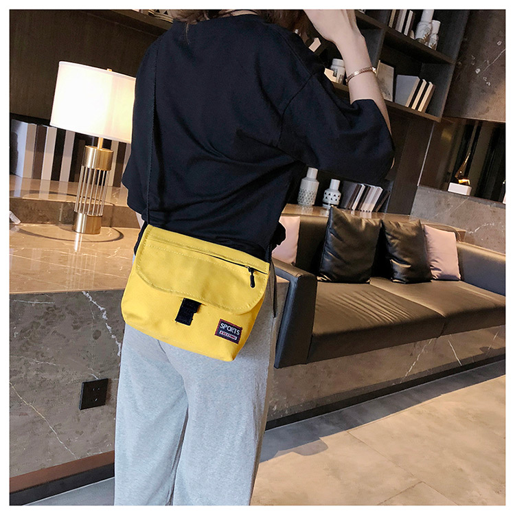 Fashion Yellow Zipper Decorated Shoulder Bag,Shoulder bags