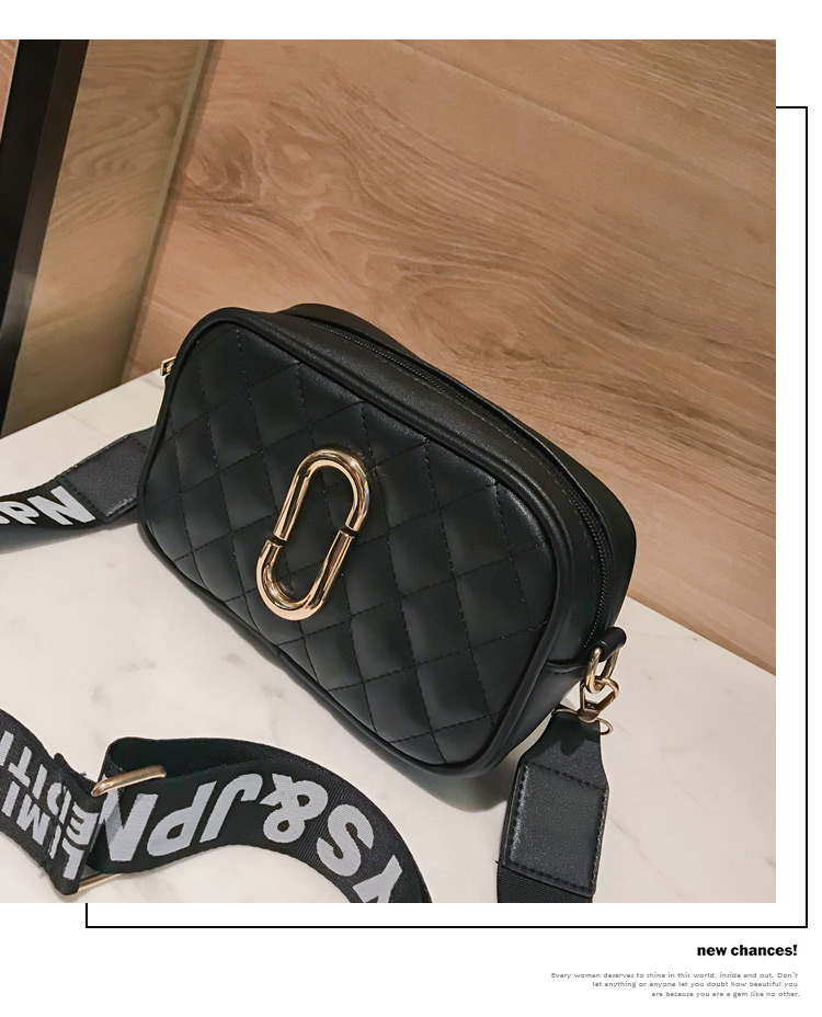 Simple Black Square Shape Decorated Shoulder Bag,Shoulder bags