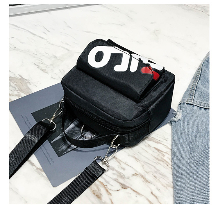 Simple Black Square Shape Decorated Shoulder Bag,Shoulder bags