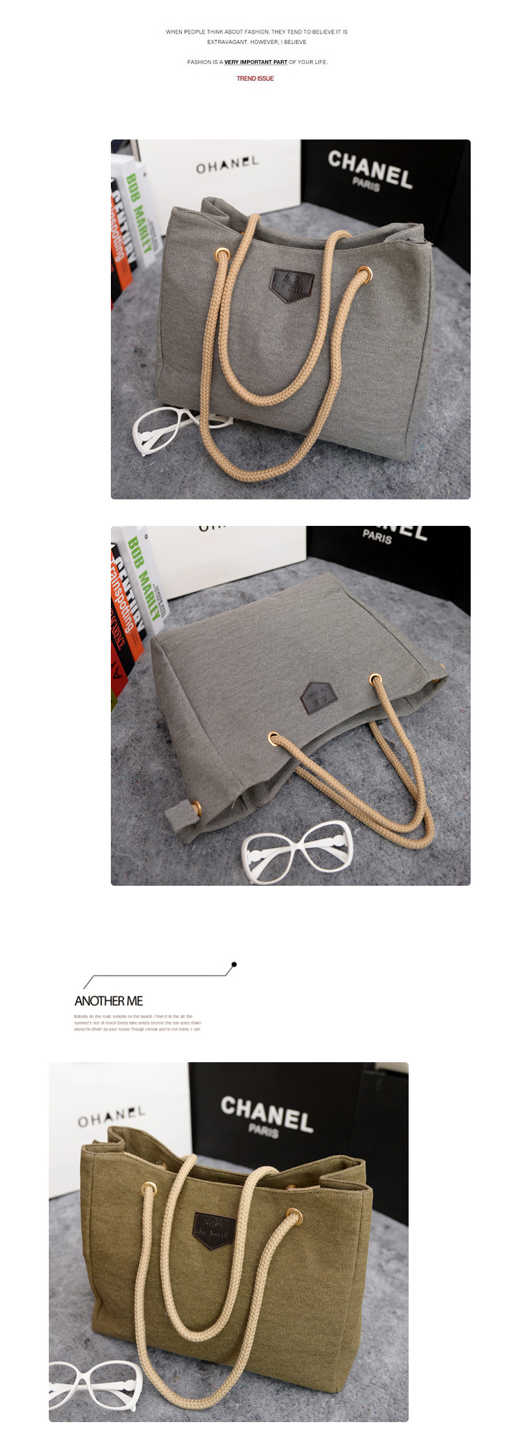 Simple Khaki Pure Color Decorated Handbag,Messenger bags