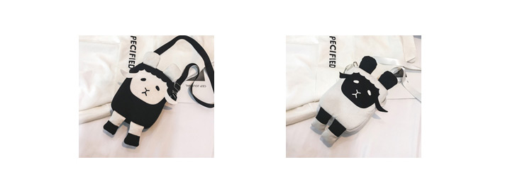 Simple White Color Matching Decorated Shoulder Bag,Shoulder bags