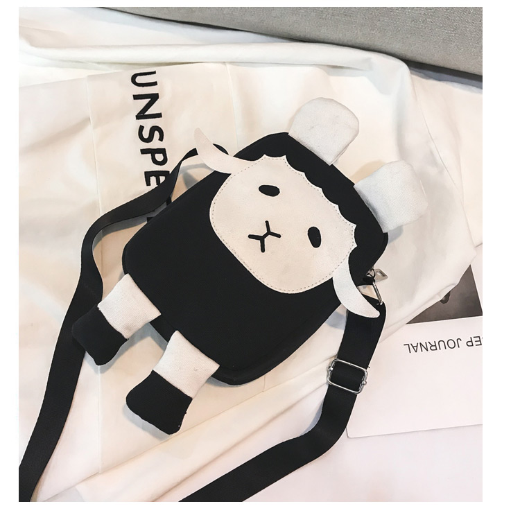 Simple Black Color Matching Decorated Shoulder Bag,Shoulder bags