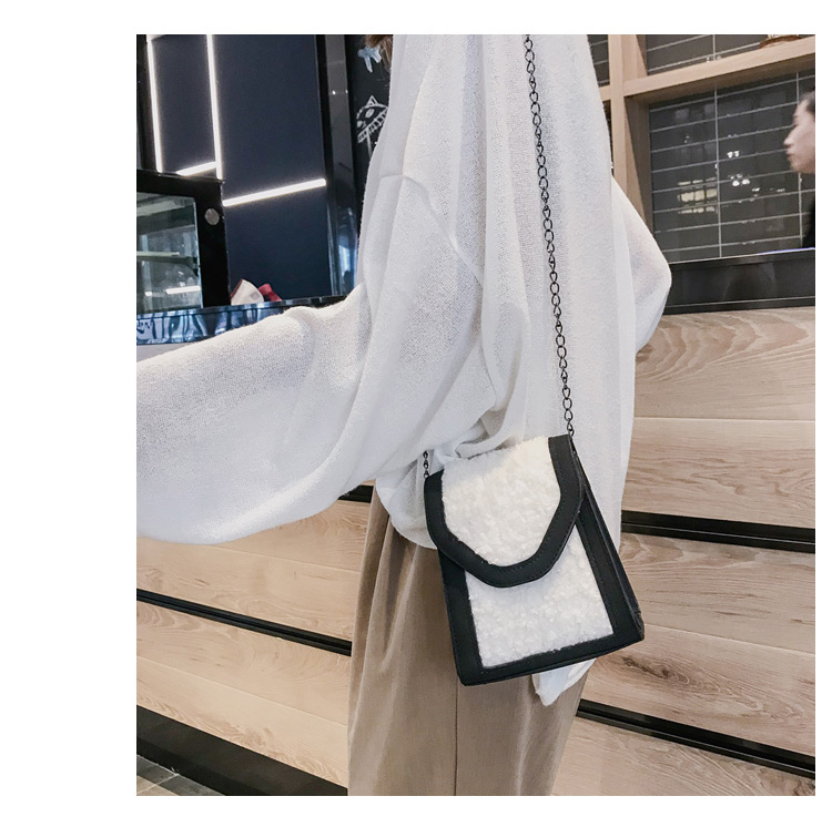 Simple Gray Square Shape Decorated Shoulder Bag,Shoulder bags