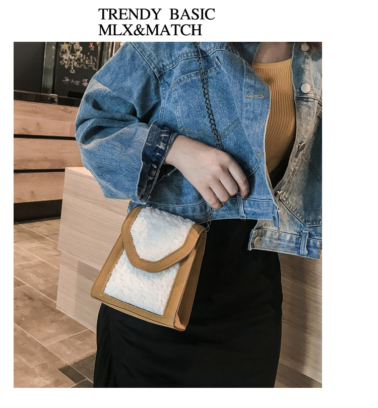 Simple Gray Square Shape Decorated Shoulder Bag,Shoulder bags