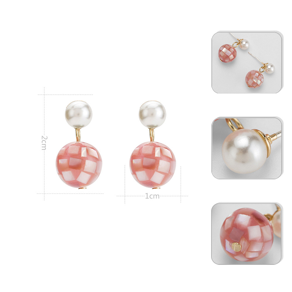 Fashion Light Yellow Pearls Decorated Simple Earrings,Stud Earrings