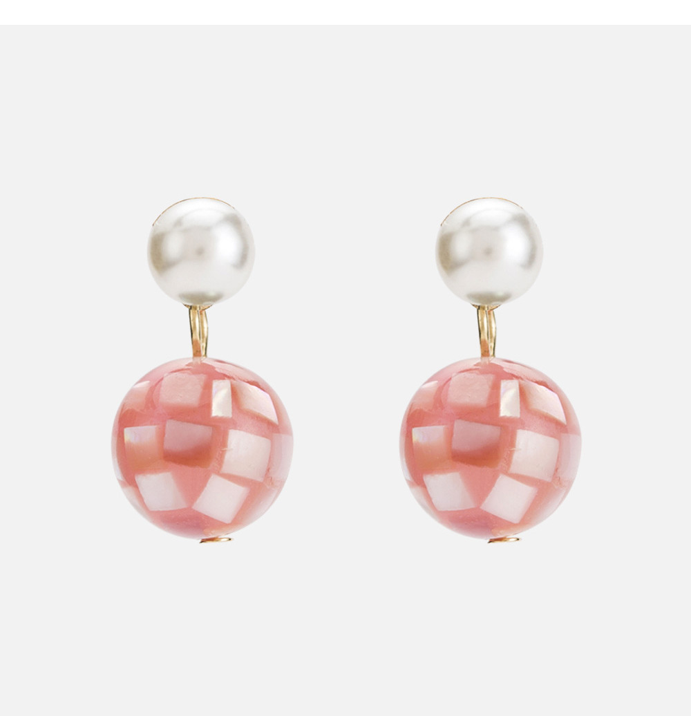 Fashion Multi-color Pearls Decorated Simple Earrings,Drop Earrings