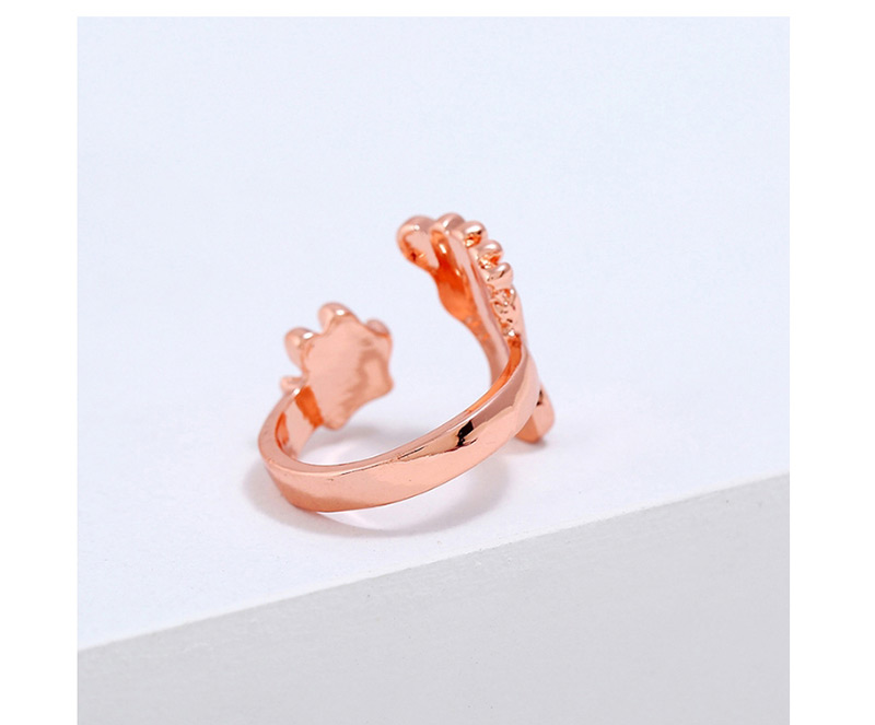 Fashion Gold Color Foot Shape Decorated Ring,Fashion Rings