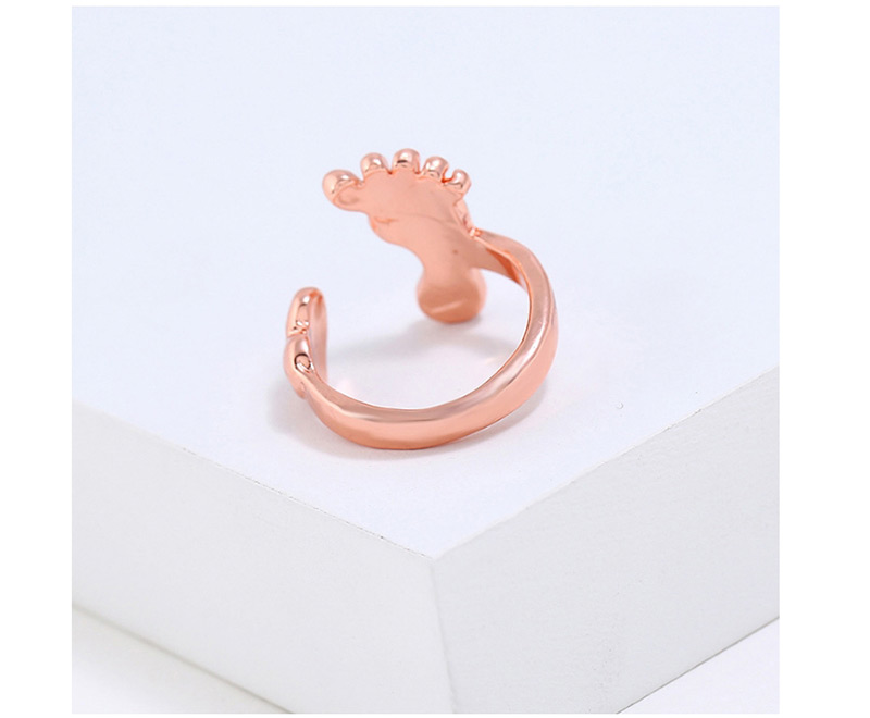 Fashion Gold Color Heart&foot Shape Decorated Ring,Fashion Rings