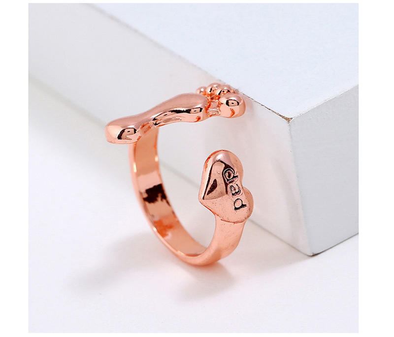 Fashion Gold Color Foot Shape Decorated Pure Color Ring,Fashion Rings