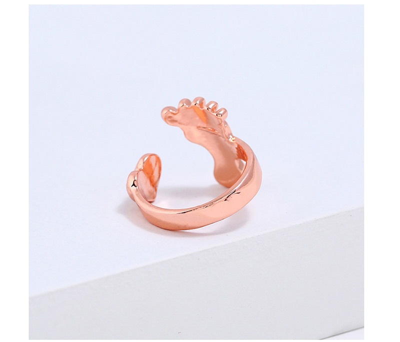 Fashion Gold Color Foot Shape Decorated Pure Color Ring,Fashion Rings