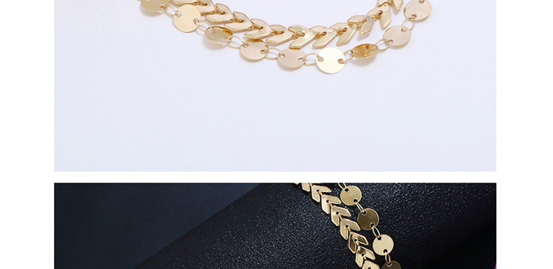 Fashion Gold Color Pure Color Decorated Double Layer Necklace,Multi Strand Necklaces