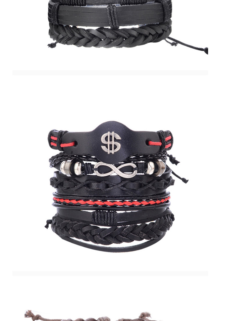 Vintage Black Symbol 8 Shape Decorated Bracelet (8 Pcs ),Fashion Bracelets
