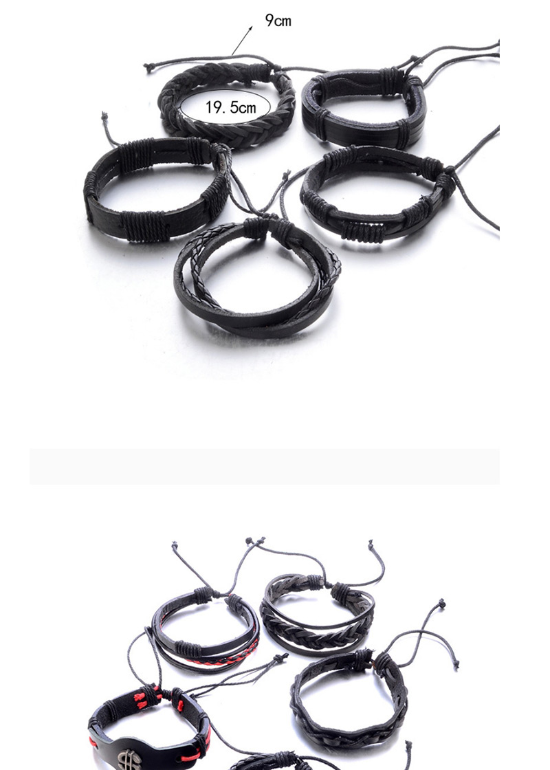 Vintage Black Symbol 8 Shape Decorated Bracelet (8 Pcs ),Fashion Bracelets