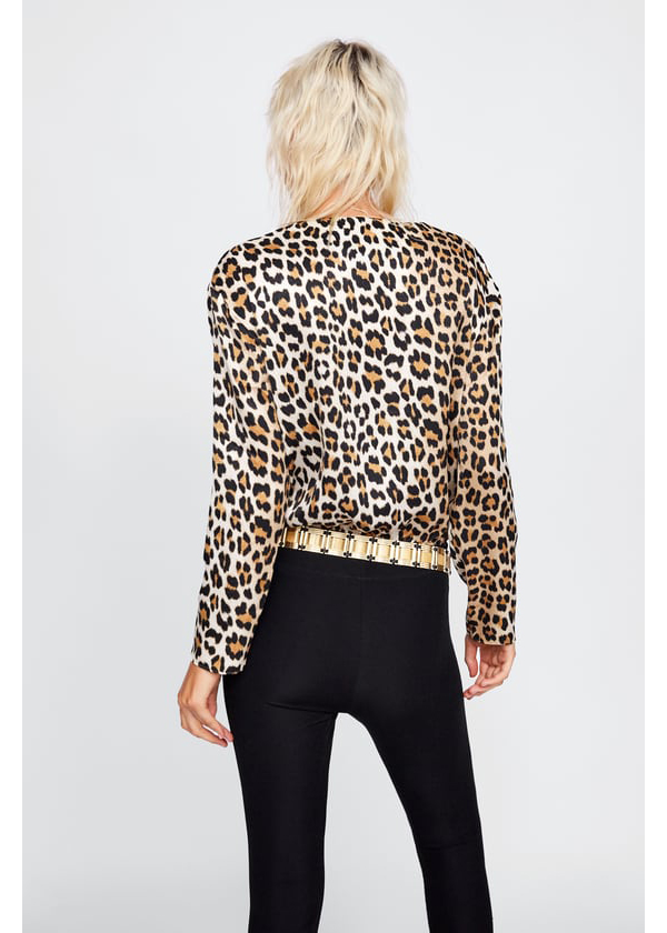Fashion Brown Leopard Pattern Decorated V Neckline Jumpsuit,Pants