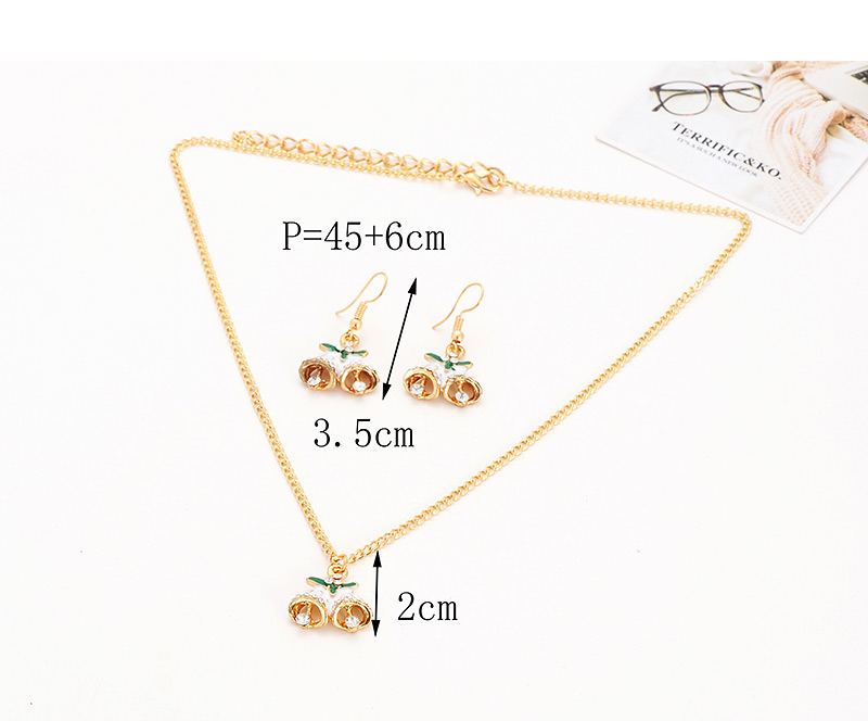 Fashion Gold Color+white Bell Shape Decorated Jewelry Set,Jewelry Sets