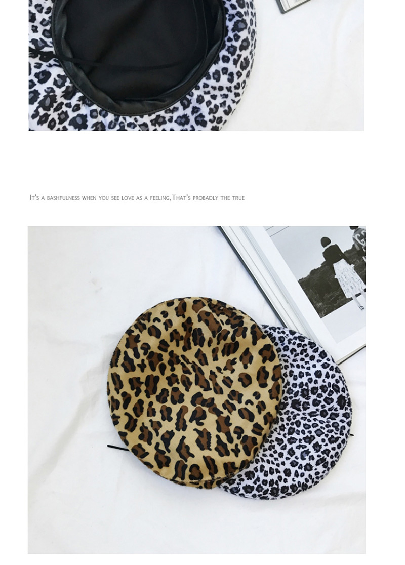 Fashion White+black Leopard Pattern Decorated Hat,Knitting Wool Hats