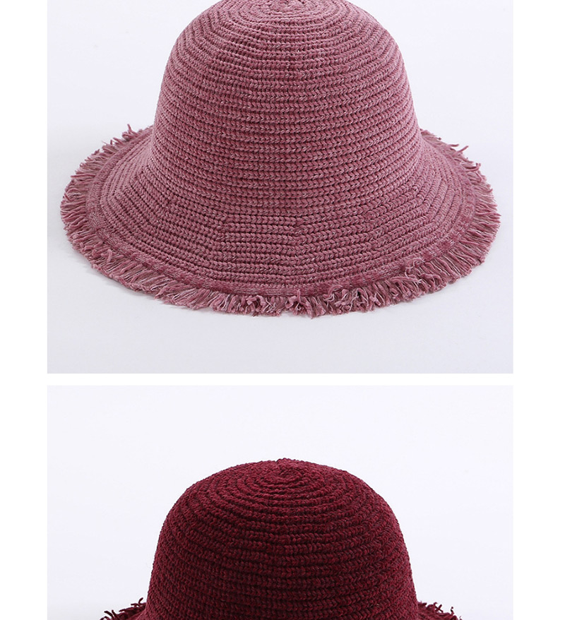 Fashion Purple Pure Color Decorated Hat,Knitting Wool Hats