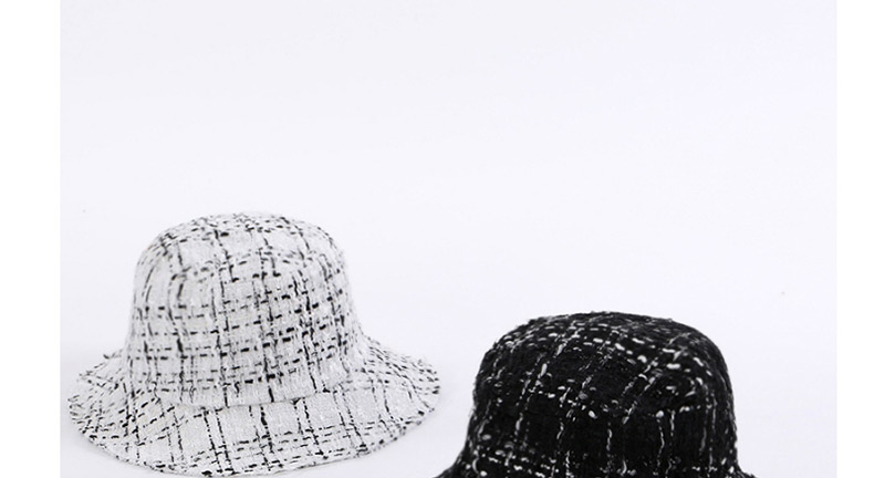 Fashion White Grid Pattern Decorated Hat,Sun Hats