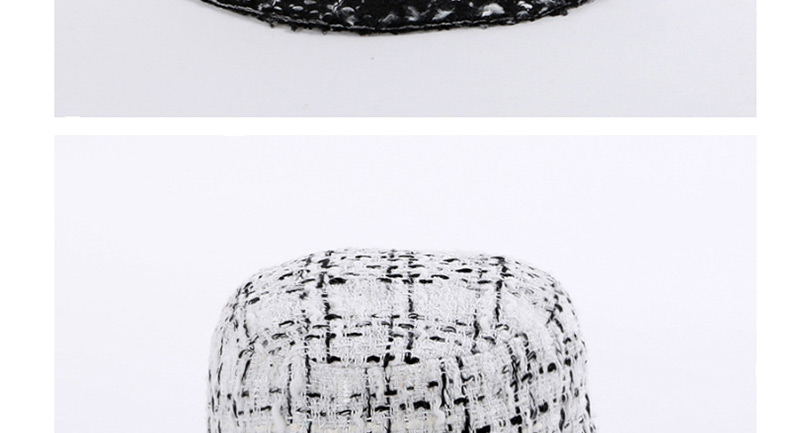 Fashion White Grid Pattern Decorated Hat,Sun Hats