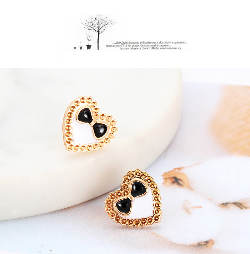 Fashion Gold Color Heart Shape Decorated Cufflinks,Korean Brooches