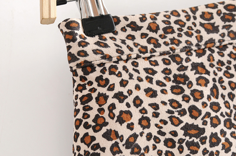 Fashion Brown Leopard Pattern Decorated Skirt,Skirts