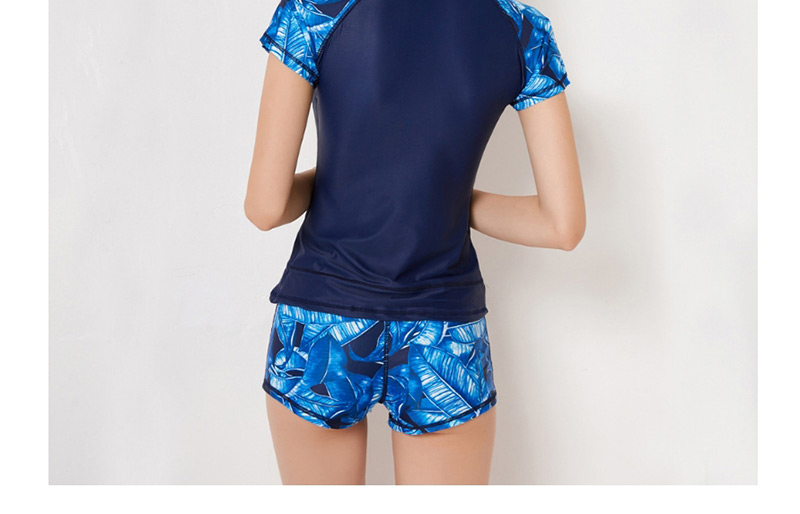 Fashion Navy Letter Pattern Decorated Swimwear,Swimwear Plus Size