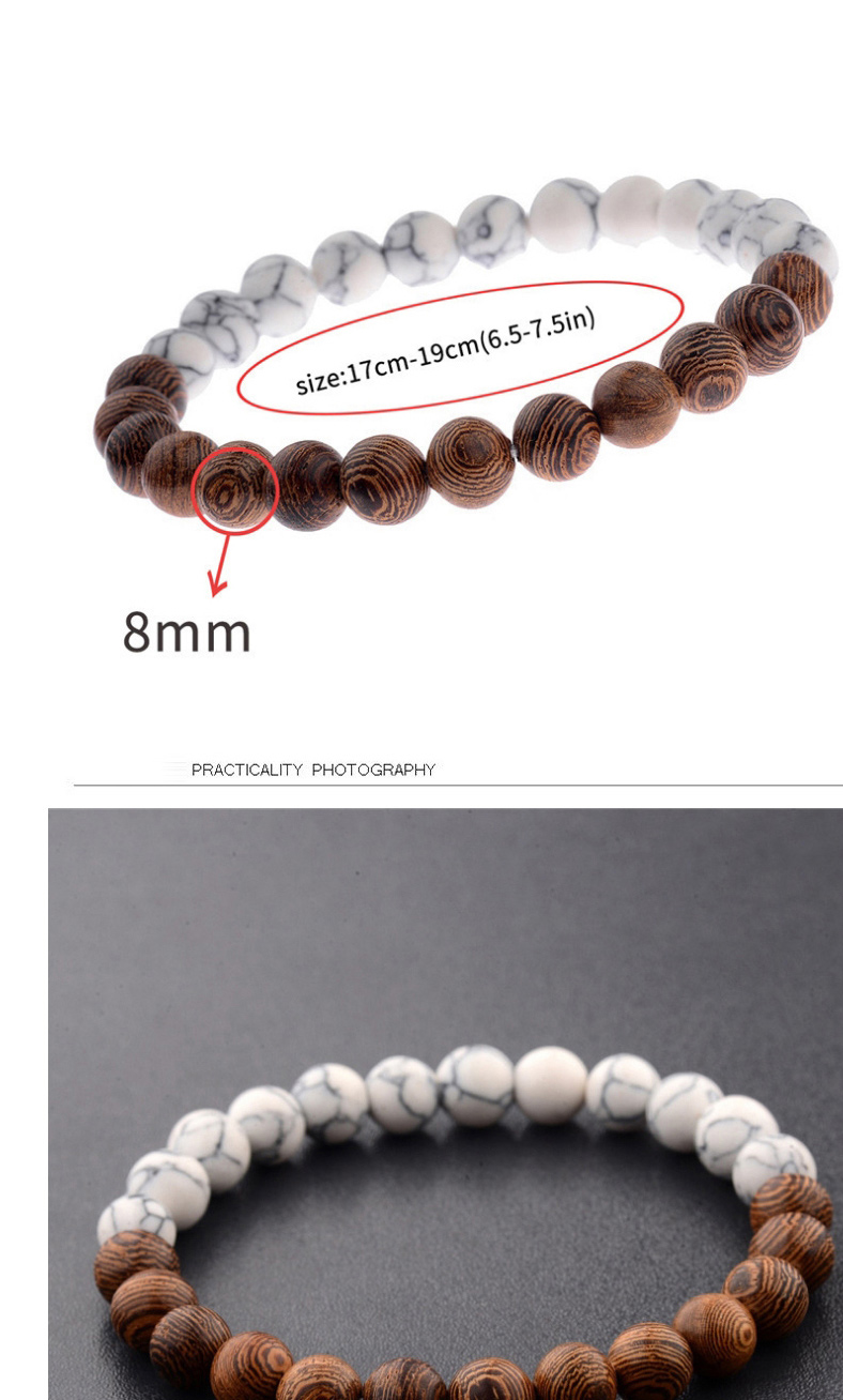 Fashion White+brown Color Matching Decorated Bracelet,Fashion Bracelets