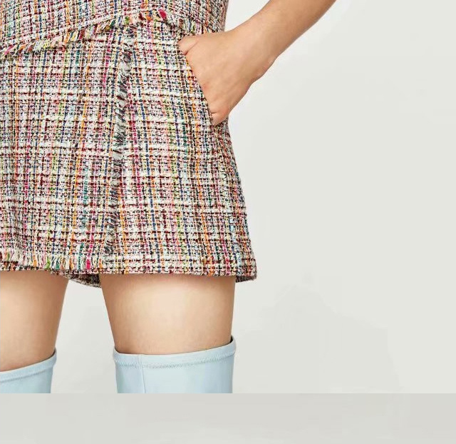 Fashion Multi-color Stripe Pattern Desgin Simple Skirt,Pants