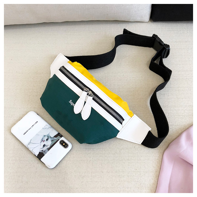 Fashion Green+yellow Color Matching Design Sport Bag,Shoulder bags