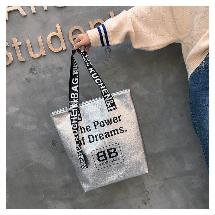 Fashion Silver Color Letter Pattern Design Casua Shoulder Bag,Messenger bags