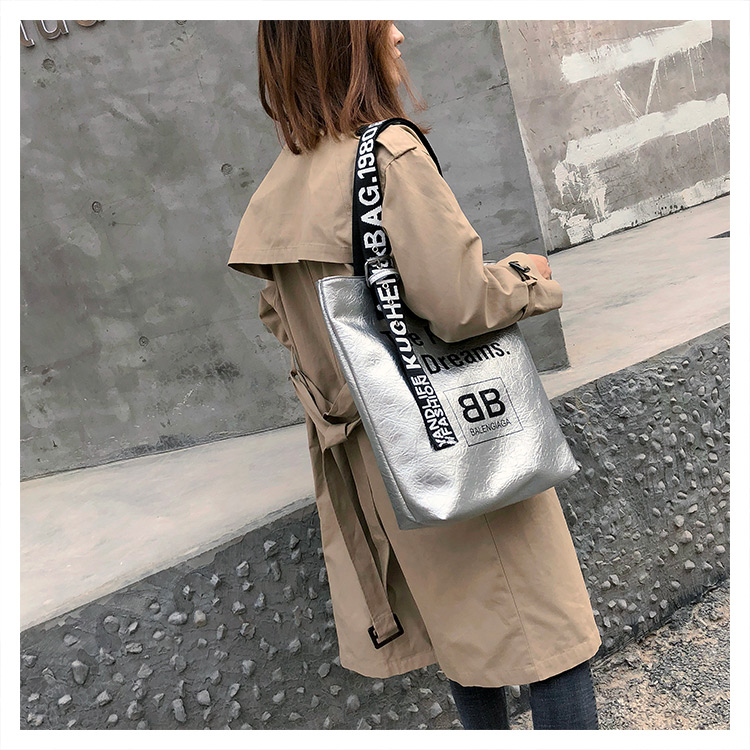 Fashion Silver Color Letter Pattern Design Casua Shoulder Bag,Messenger bags